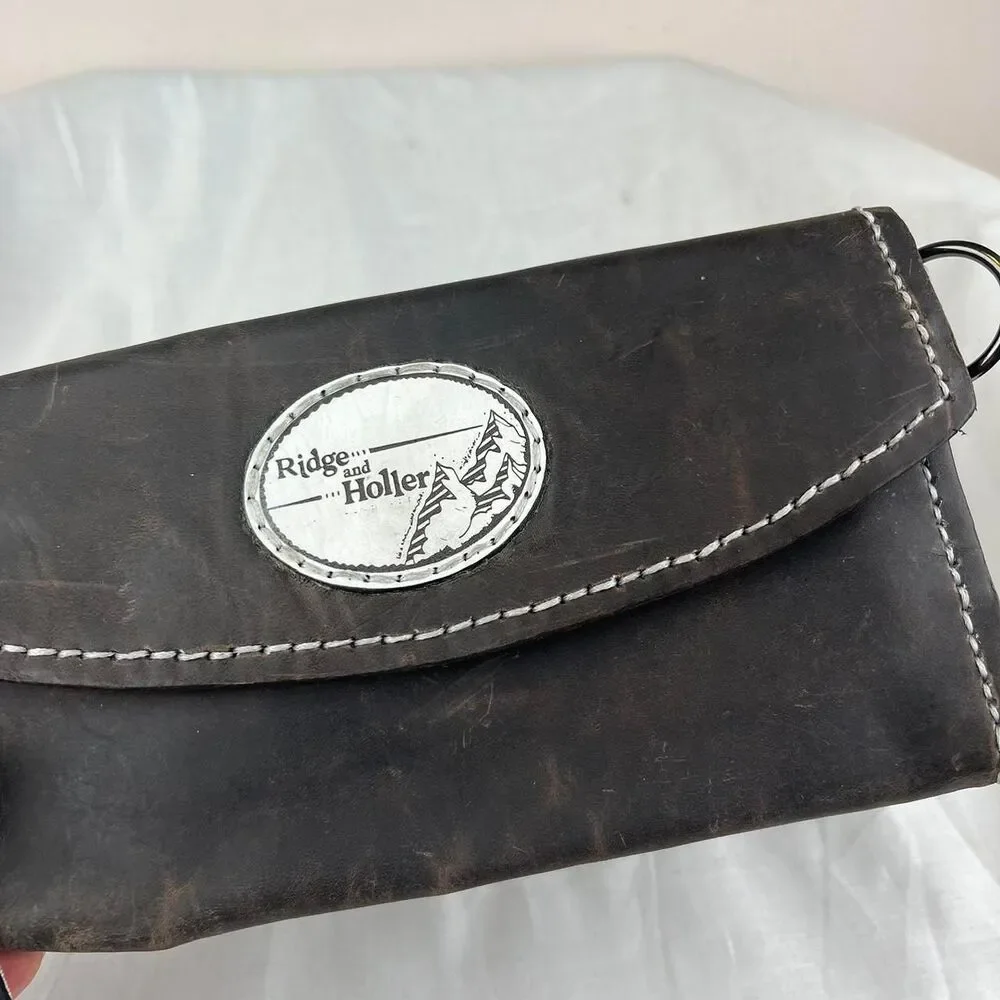 Ridge and Holler black Leather Wallet